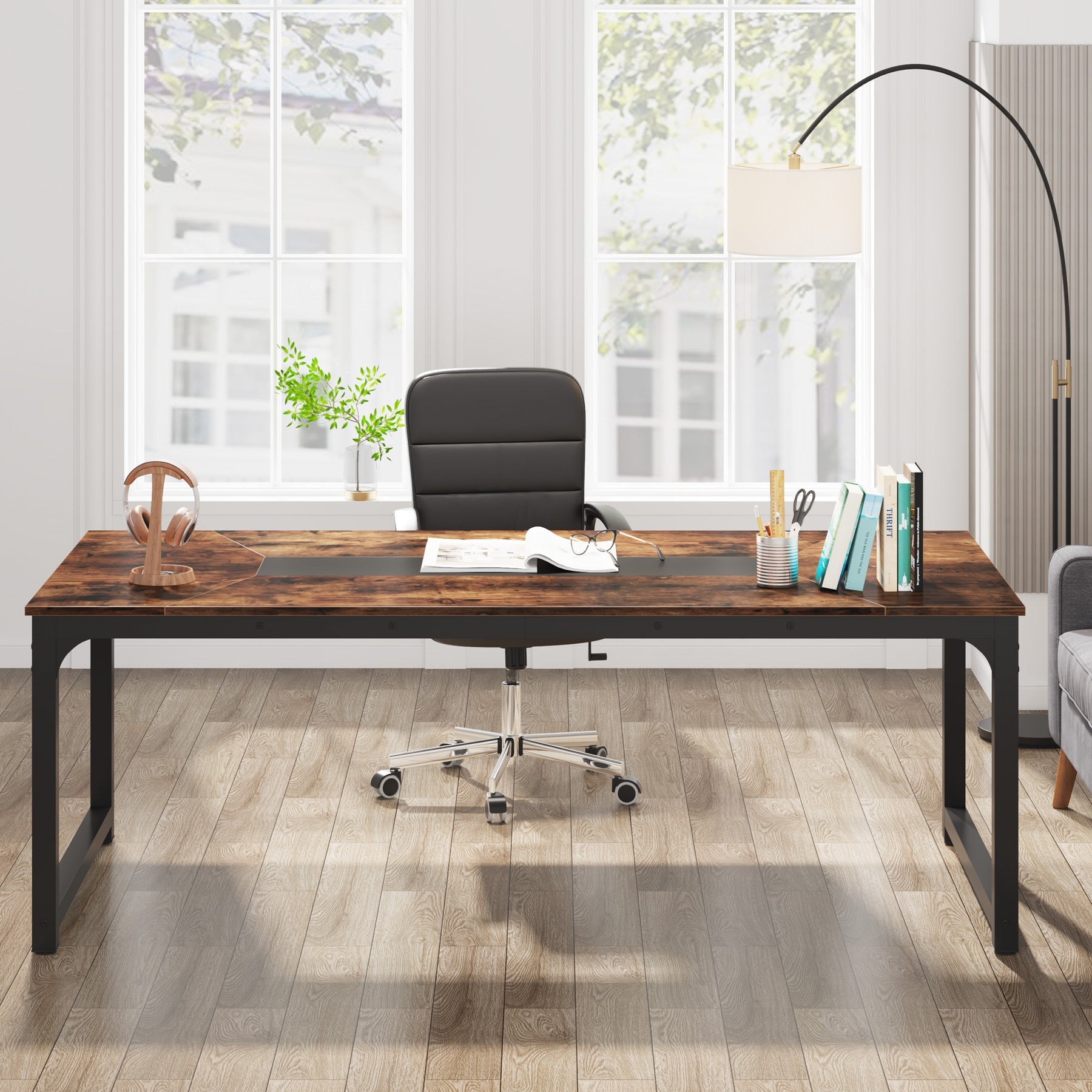 Tribesigns Conference Table, 6FT Rectangular Meeting Seminar Table Tribesigns